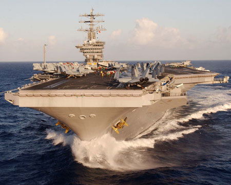 US Carrier at sea